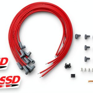 MSD 8.5mm Super Conductor Spark Plug Wire Set Red-0