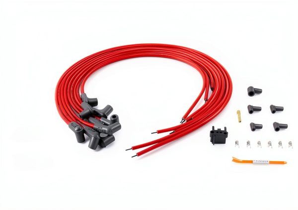 MSD 8.5mm Super Conductor Spark Plug Wire Set Red-1