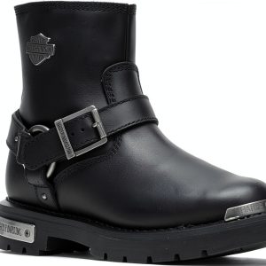 Wolverine Motorcycle Boots Black Grain Leather-0
