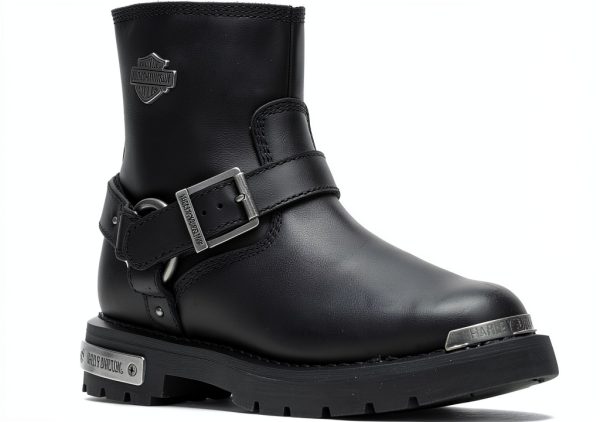 Wolverine Motorcycle Boots Black Grain Leather-0