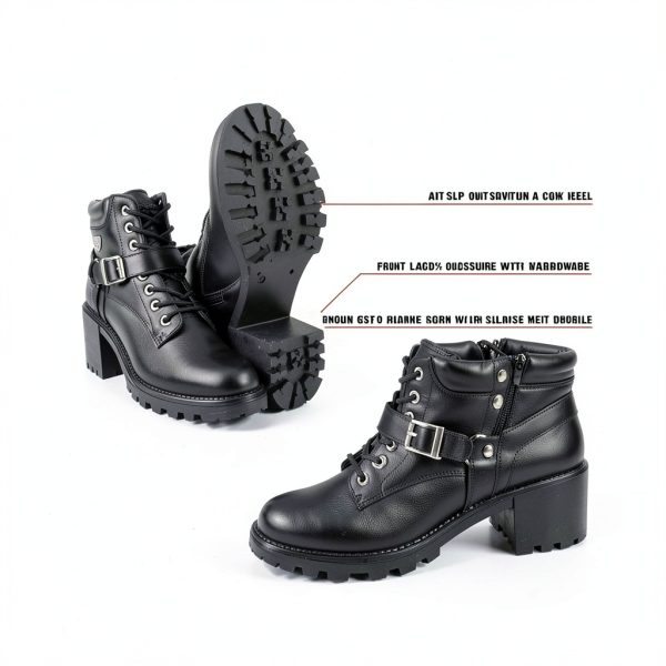 Women's Motorcycle Protective Boots Milwaukee Leather-1