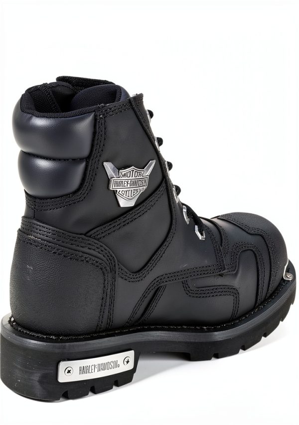 Wolverine Black Motorcycle Boots for Women-3