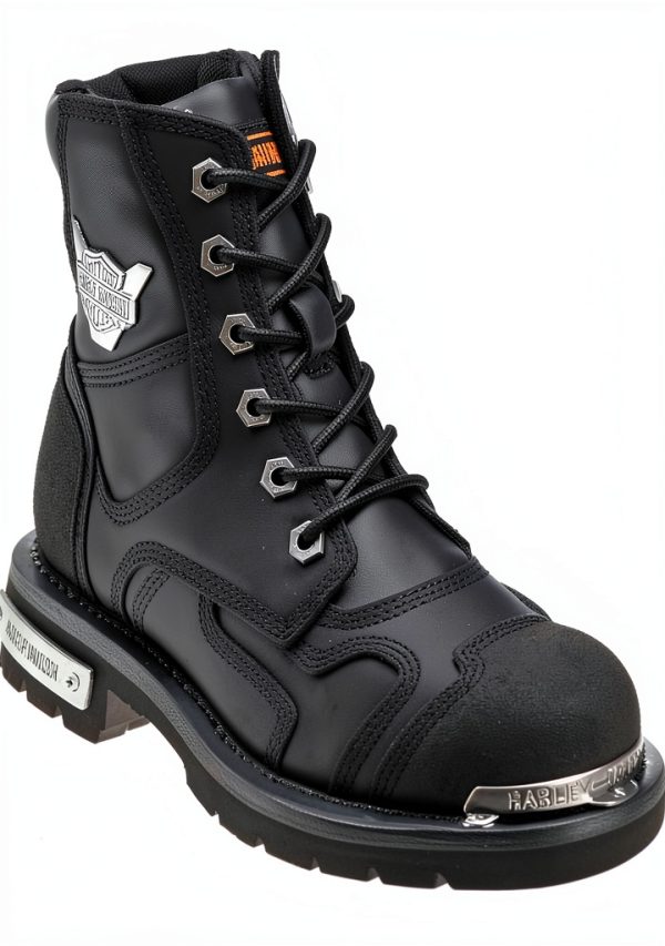 Wolverine Black Motorcycle Boots for Women-1