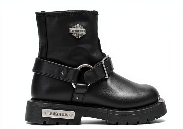 Wolverine Motorcycle Boots Black Grain Leather-2