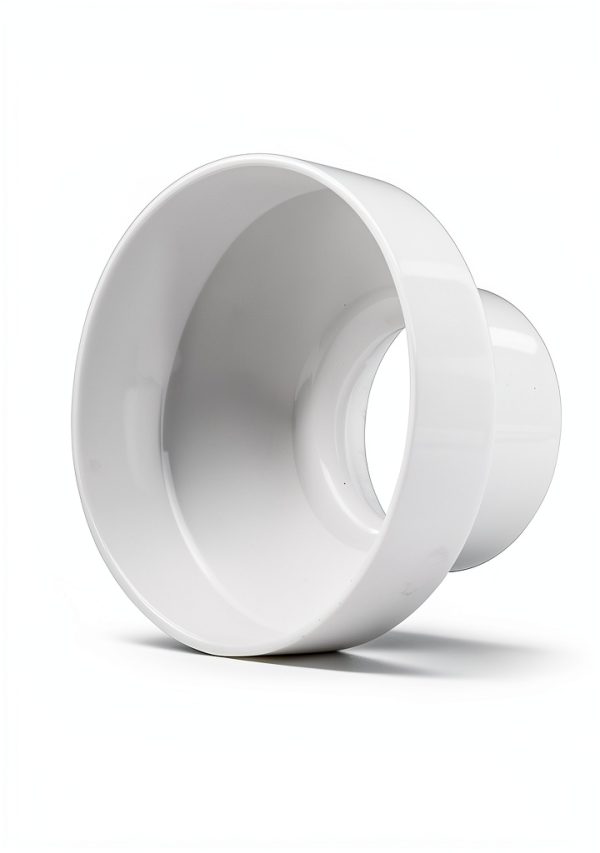 CABAX Duct Reducer 6 to 4 Inch Air Duct Adapter for HVAC Pipe, White-5