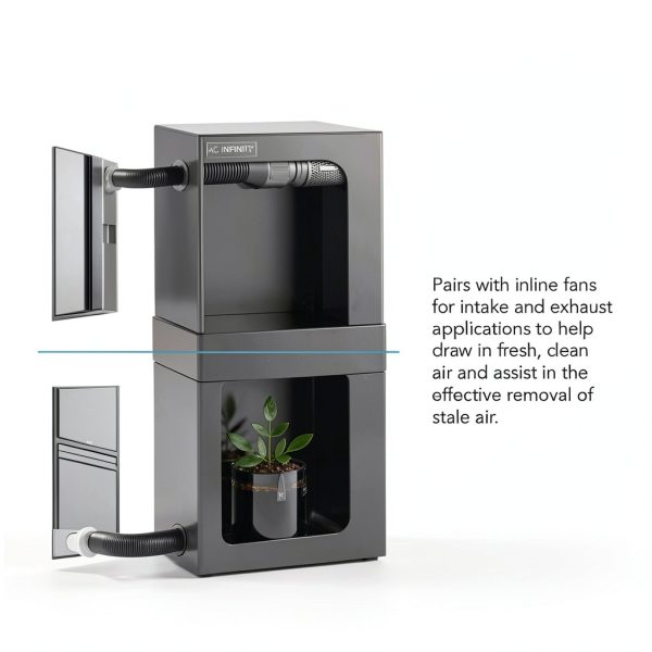 AC Infinity Window Duct Kit, Universal Vent Port for 4” and 6” Inline Fans, Window Vent Kit Fit with HVAC Ducting, Hoses, Duct Fans, Air Conditioner, and Dryer in Homes, Grow Tents, and Grow Rooms-3