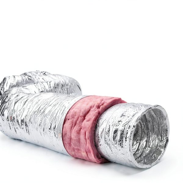 VEVOR Insulated Flexible Duct 8" x 25 Ft R-6.0，Energy-Efficient 3-Layer HVAC Hose with 2 Clamps for HVAC & Exhaust Ductwork-2
