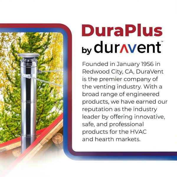 DuraVent 6DP XRB DuraPlus 6" Roof Bracket for Chimney Pipe Metallic-5