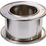 Selkirk 4" Diameter Adjustable Wall Thimble and Firestop for Round Type B Gas Vent, Aluminum Double Wall Accessory Design, 187704-0