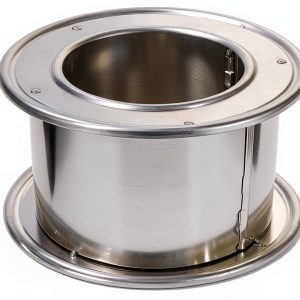 Selkirk 4" Diameter Adjustable Wall Thimble and Firestop for Round Type B Gas Vent, Aluminum Double Wall Accessory Design, 187704-0