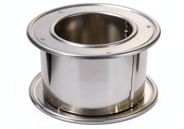 Selkirk 4" Diameter Adjustable Wall Thimble and Firestop for Round Type B Gas Vent, Aluminum Double Wall Accessory Design, 187704-0