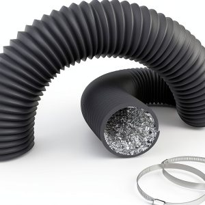 3 Inch Aluminum Ducting InfiniPower Dryer Vent Hose Gray 8ft-0
