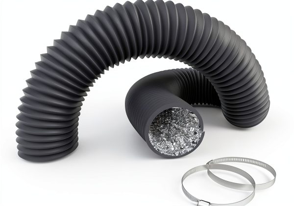 3 Inch Aluminum Ducting InfiniPower Dryer Vent Hose Gray 8ft-0