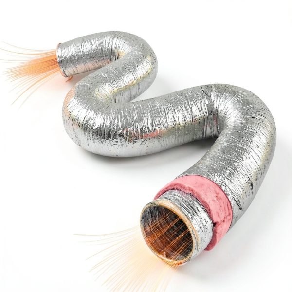 VEVOR Insulated Flexible Duct 8" x 25 Ft R-6.0，Energy-Efficient 3-Layer HVAC Hose with 2 Clamps for HVAC & Exhaust Ductwork-3