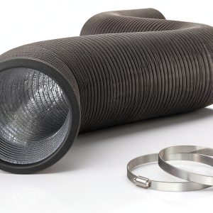 AC Infinity Flexible 4-Inch Aluminum Ducting, Heavy-Duty Four-Layer Protection, 8-Feet Long for Heating Cooling Ventilation and Exhaust-0