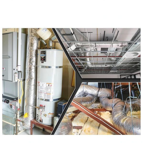 4 Inch Insulated Flexible Duct Cuchiilo HVAC 4'' R-4.2 25 ft-2