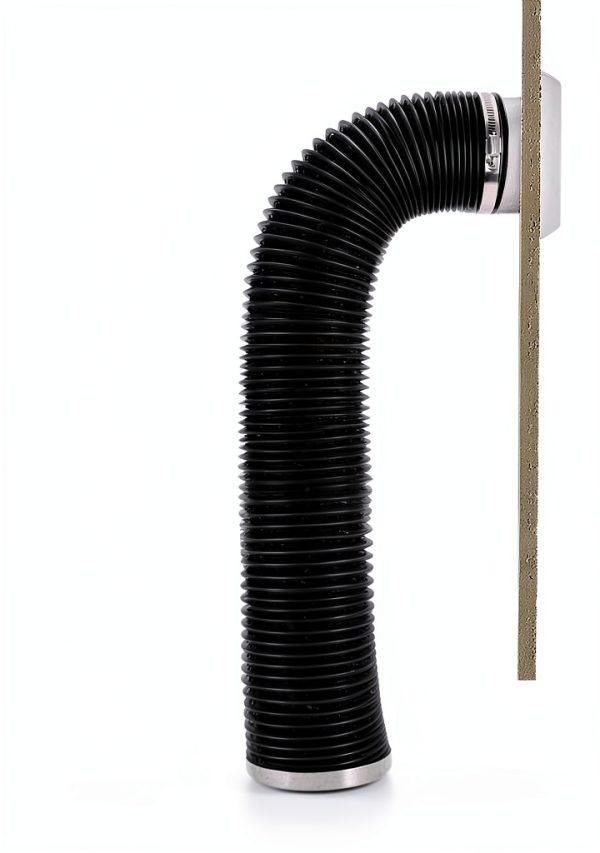4 Inch Dryer Vent Hose YIJUHOU Aluminum Ducting 5ft with Clamps-2