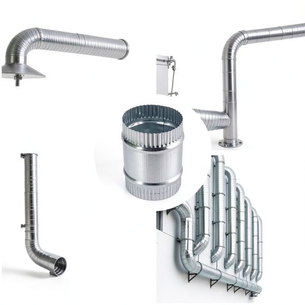 3 Inch Round Galvanized Steel Duct Connector - ZOWZEA HVAC Vent-5